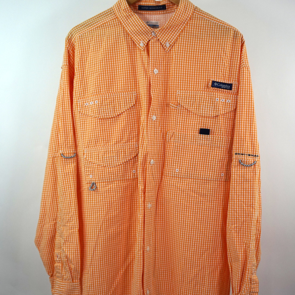 Columbia Pfg Super Bonehead Fishing Shirt Mens Xl